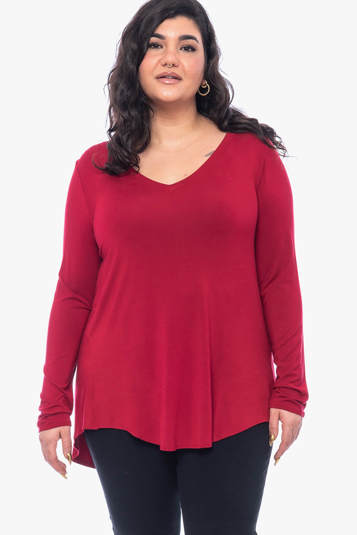 JULIENNE hi-lo comfy top