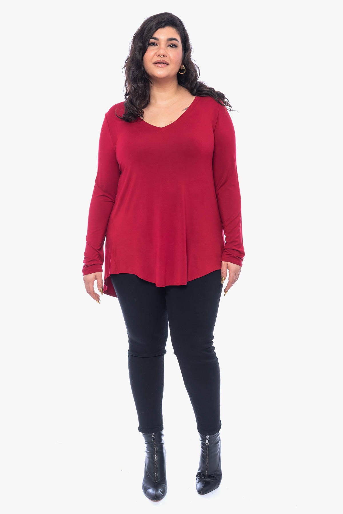 JULIENNE hi-lo comfy top