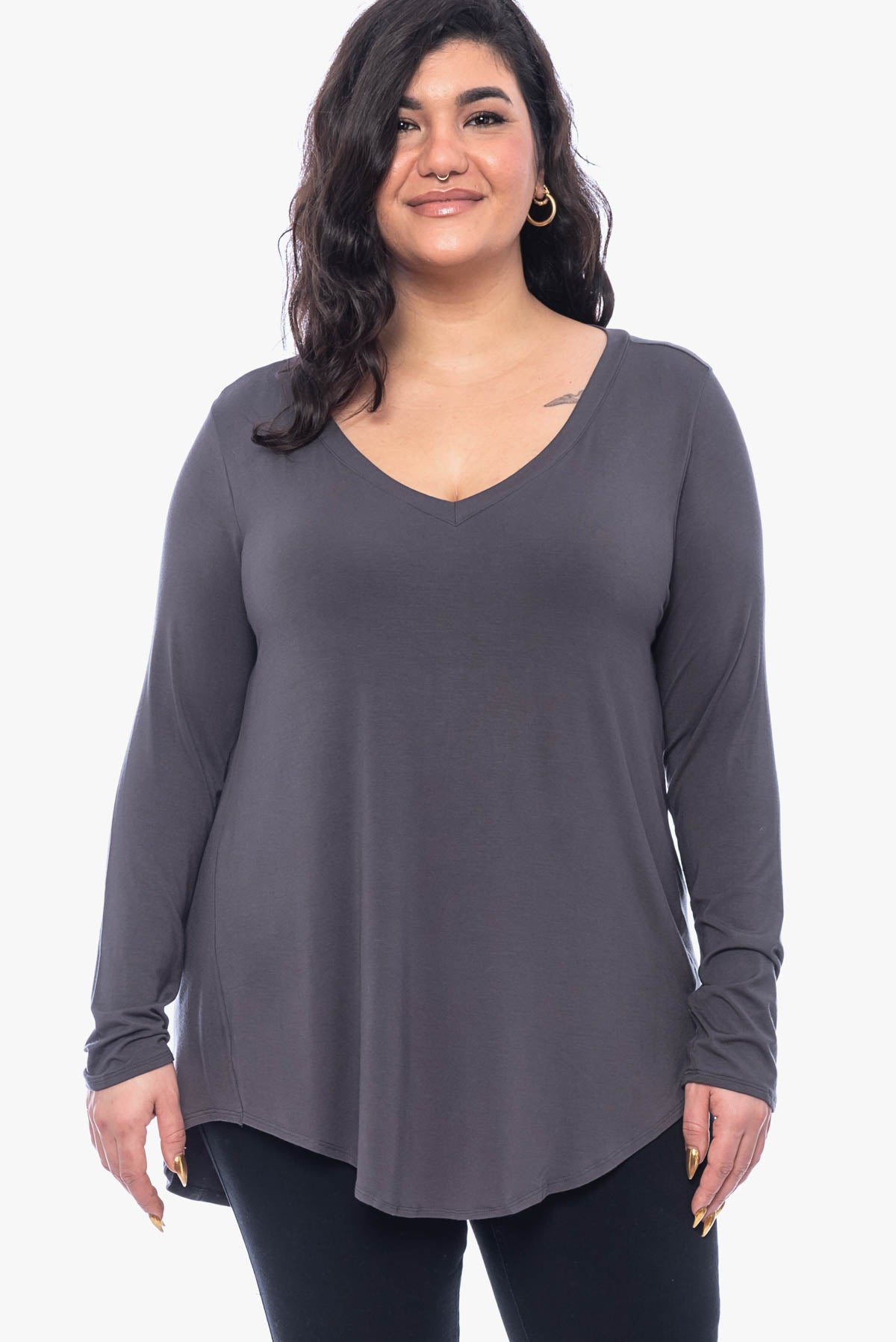 JULIENNE hi-lo comfy top