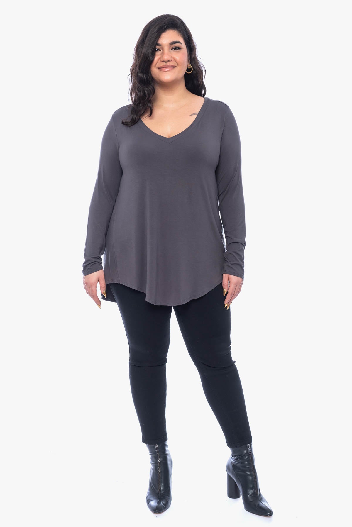 JULIENNE hi-lo comfy top