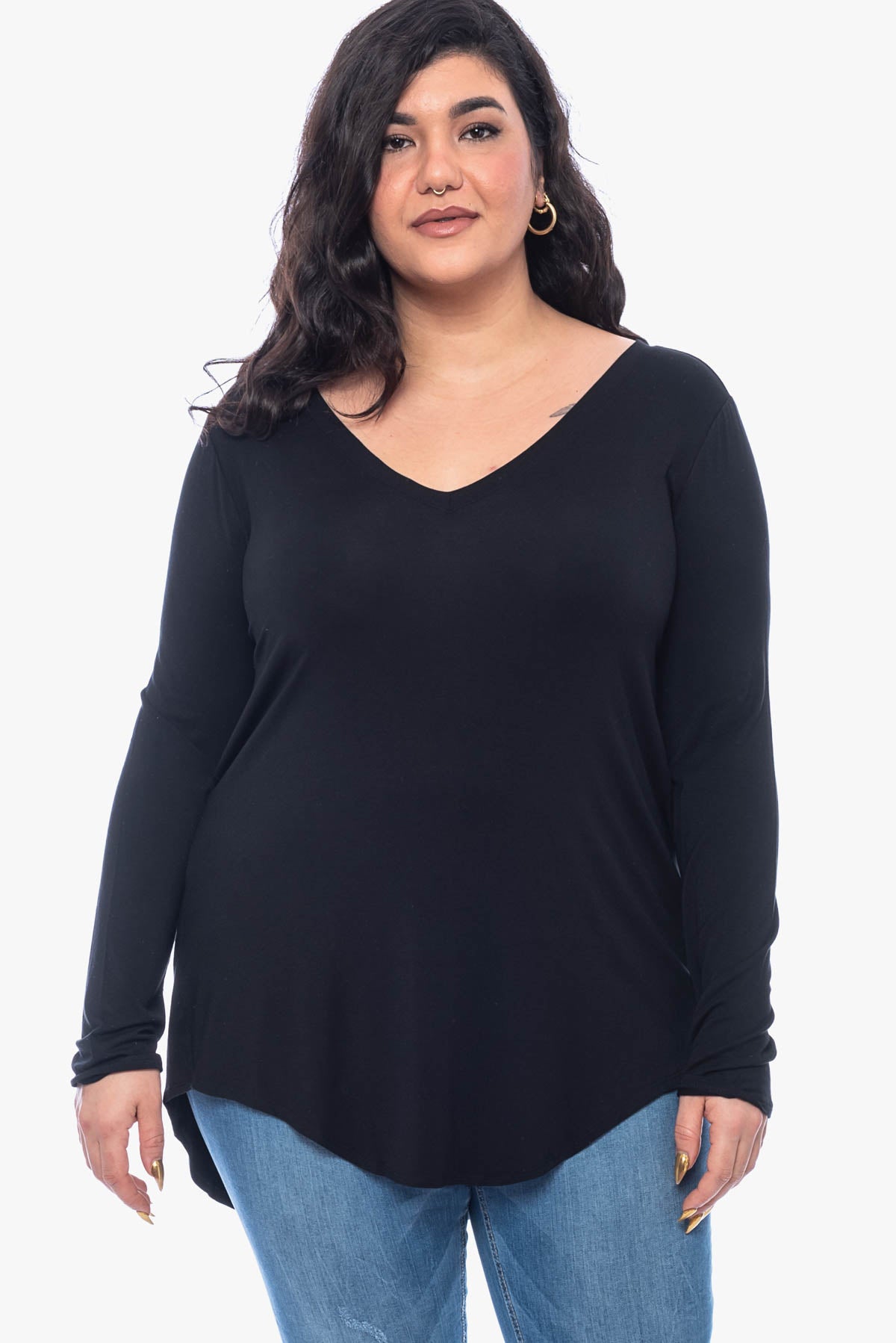 JULIENNE hi-lo comfy top