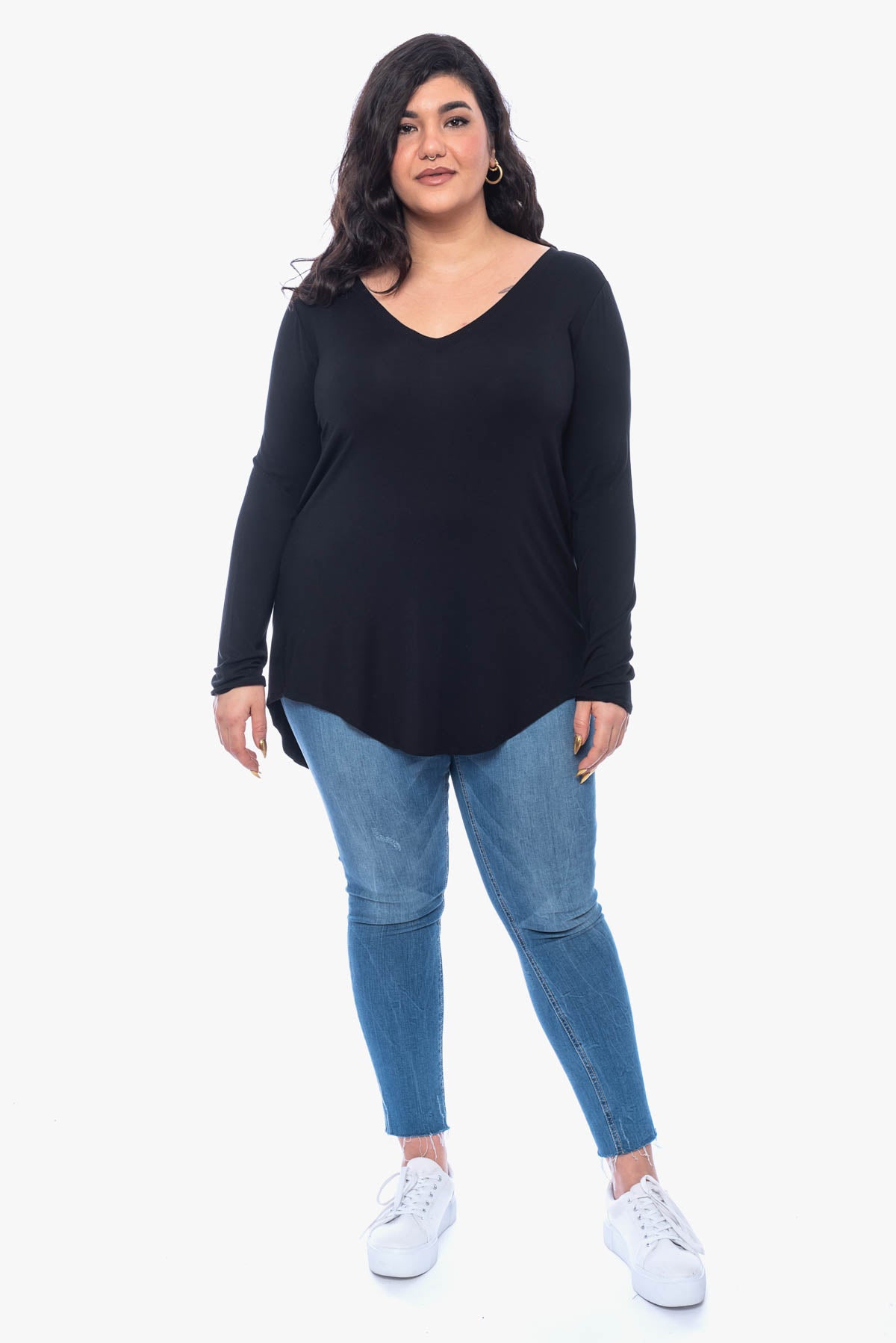 JULIENNE hi-lo comfy top