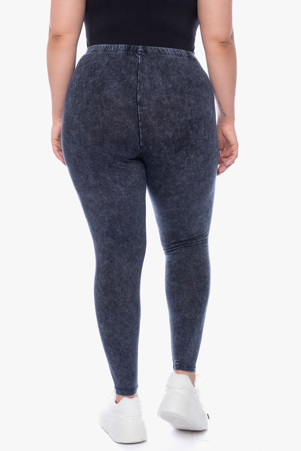 JUNO washed cotton leggings