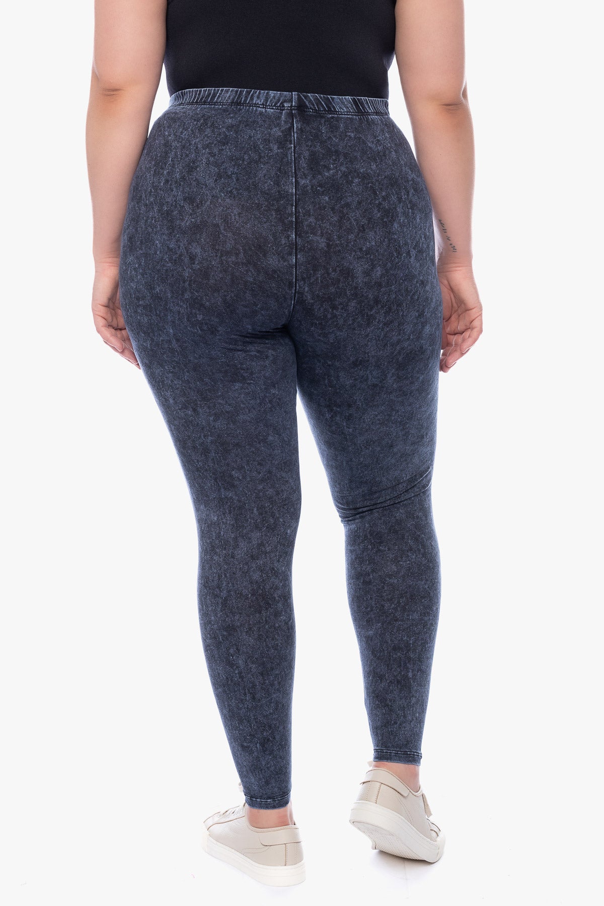 JUNO washed cotton leggings