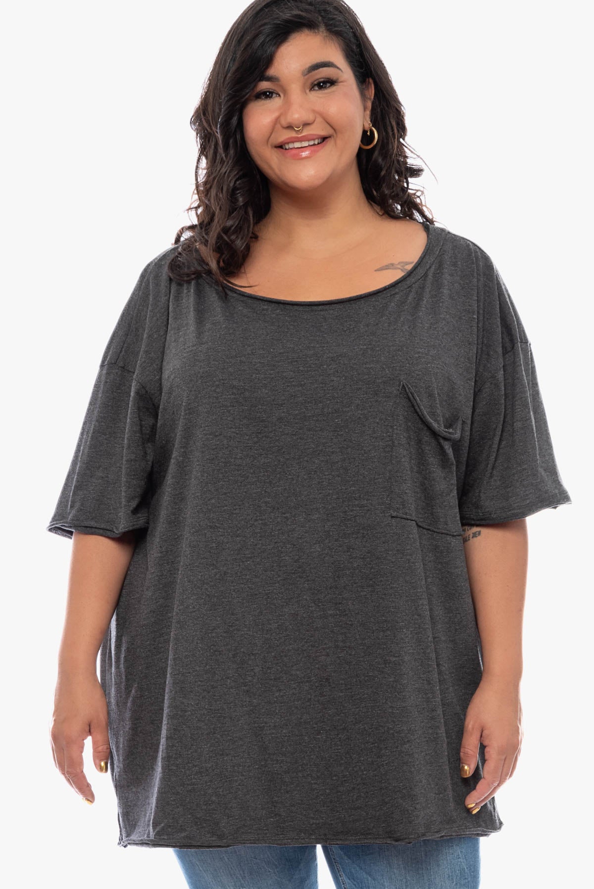AIMEE oversized cotton top