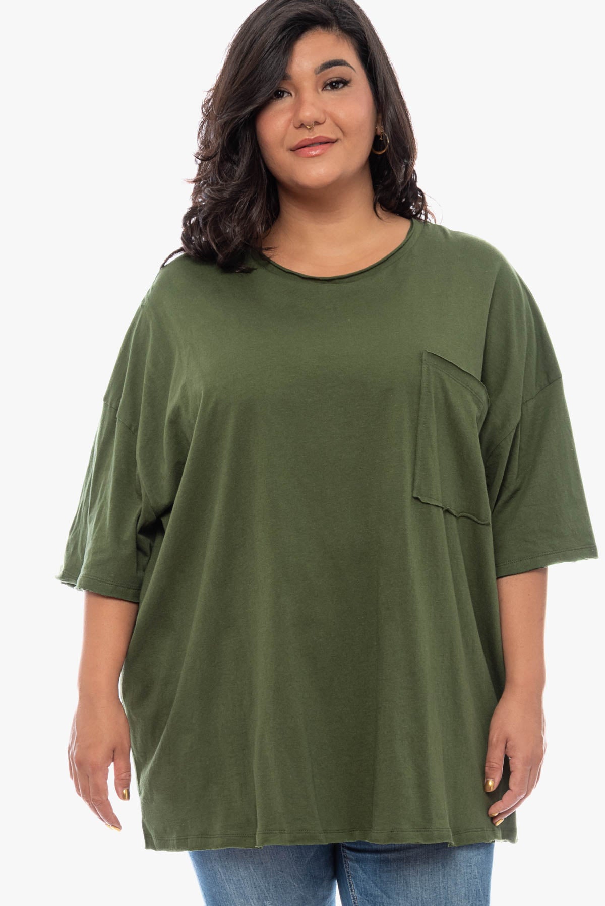 SAVANNA oversized cotton top