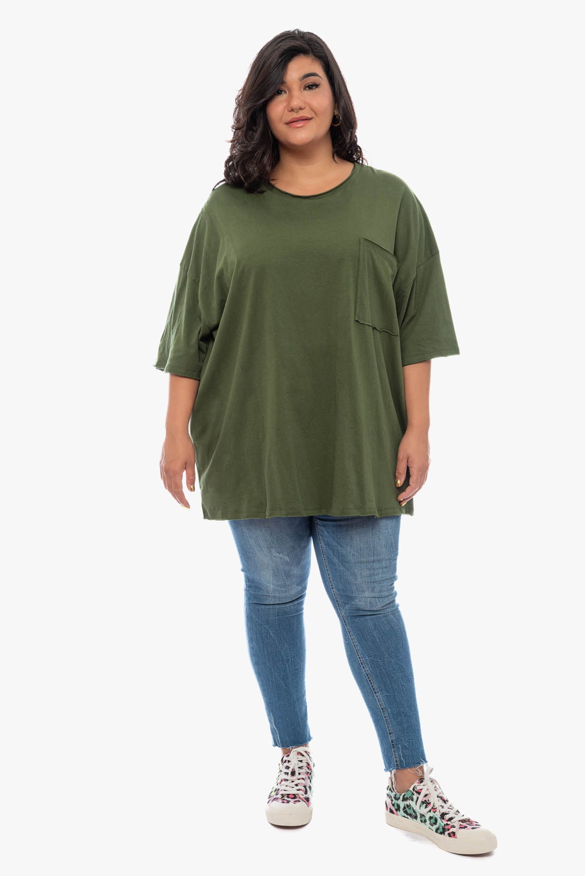 SAVANNA oversized cotton top