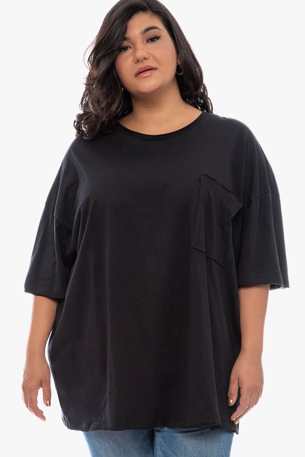 SAVANNA oversized cotton top