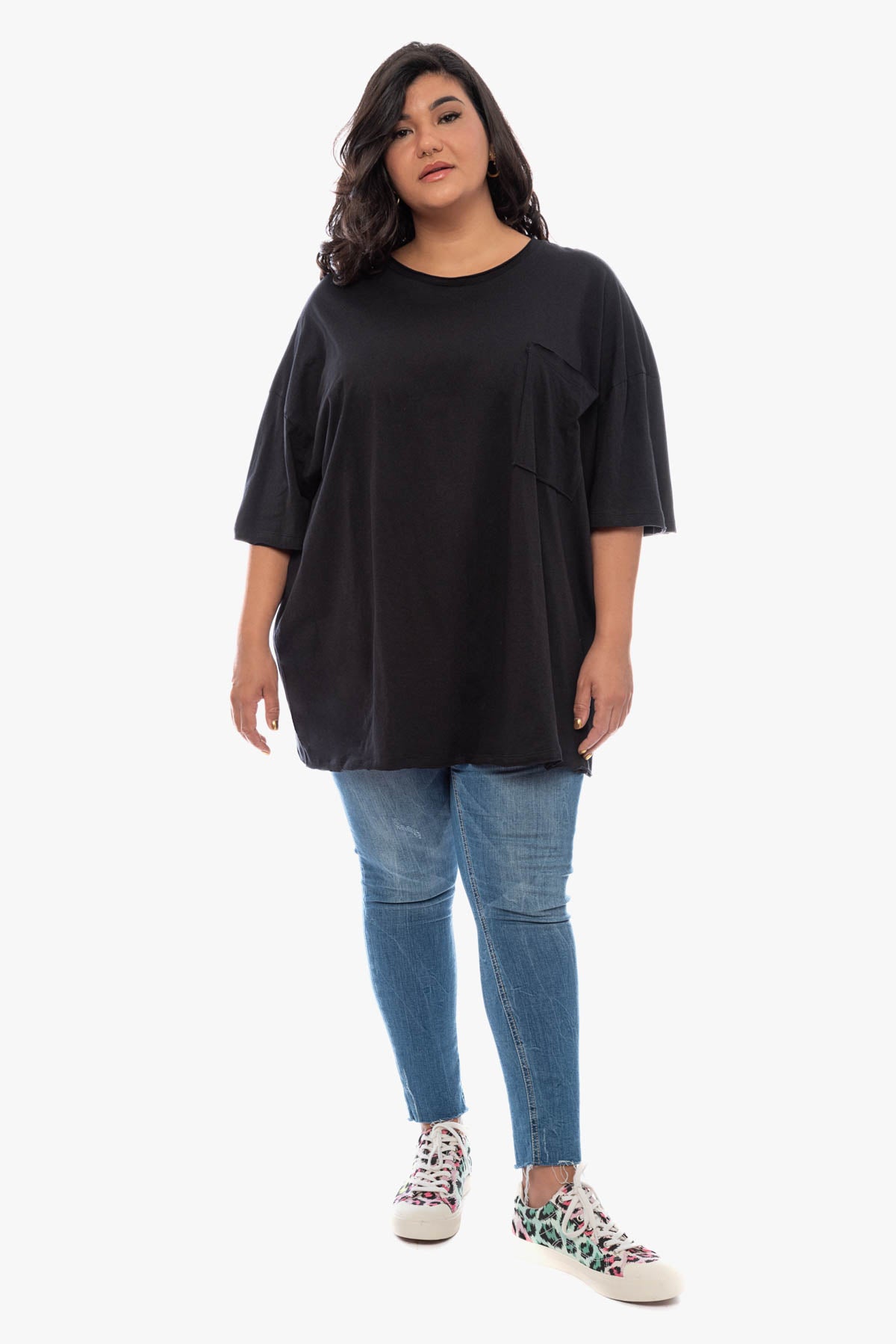 SAVANNA oversized cotton top