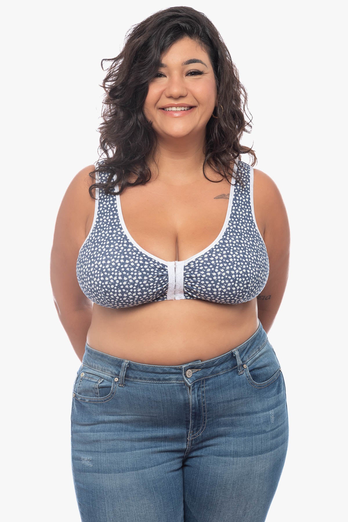 LYDIA front fastening bra (printed)