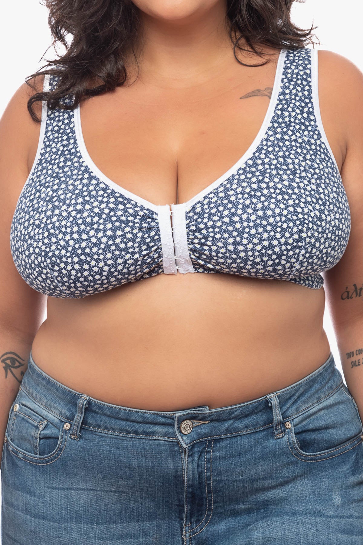 LYDIA front fastening bra (printed)