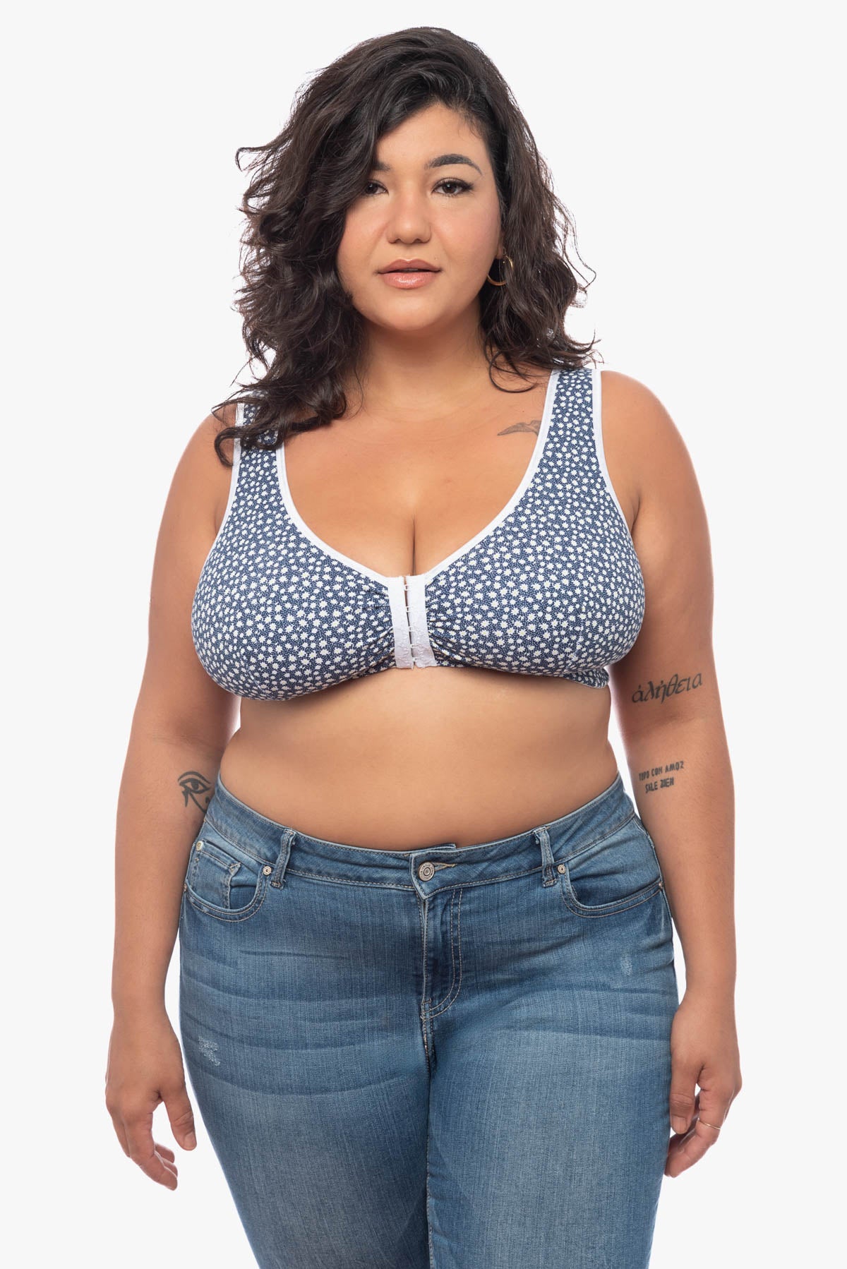LYDIA front fastening bra (printed)