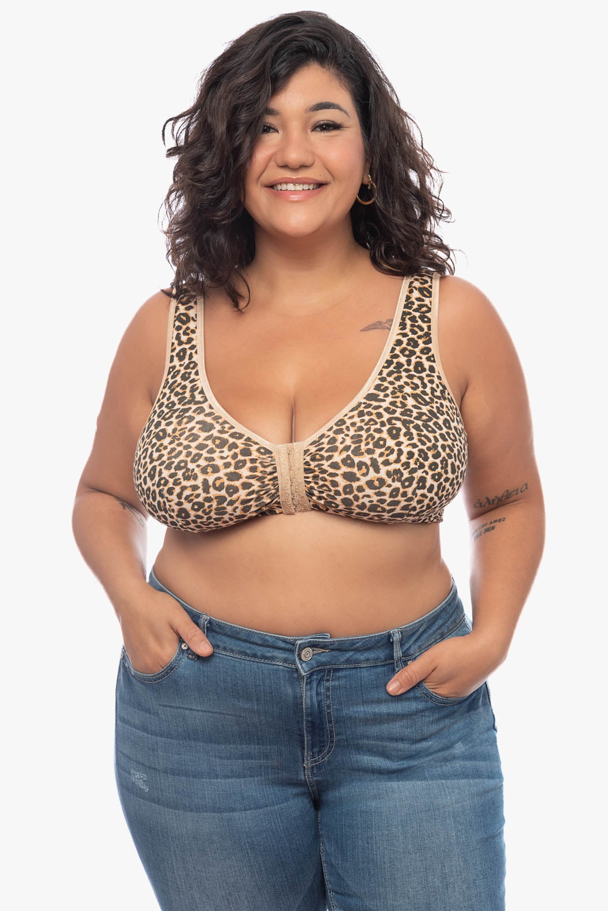 LYDIA front fastening bra (printed)