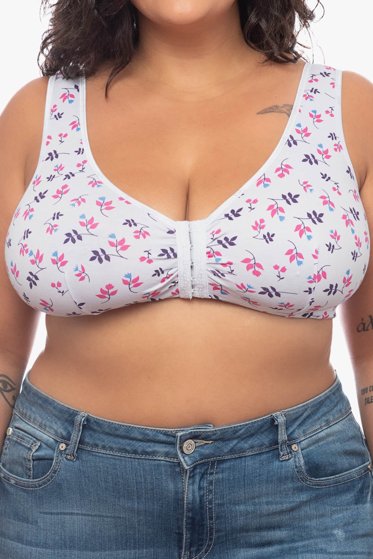 LYDIA front fastening bra (printed)