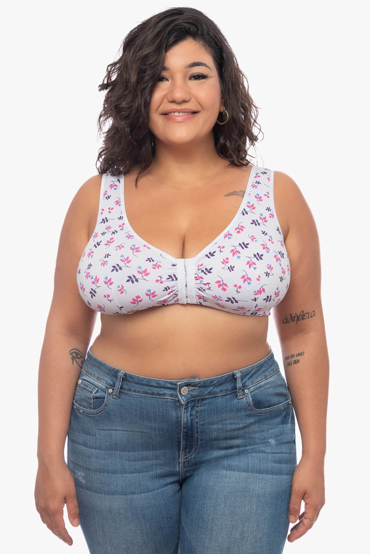 LYDIA front fastening bra (printed)