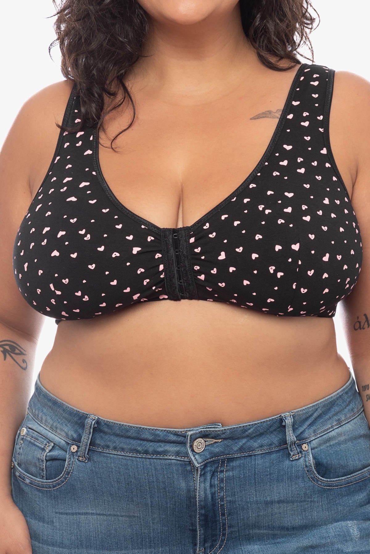 LYDIA front fastening bra (printed)