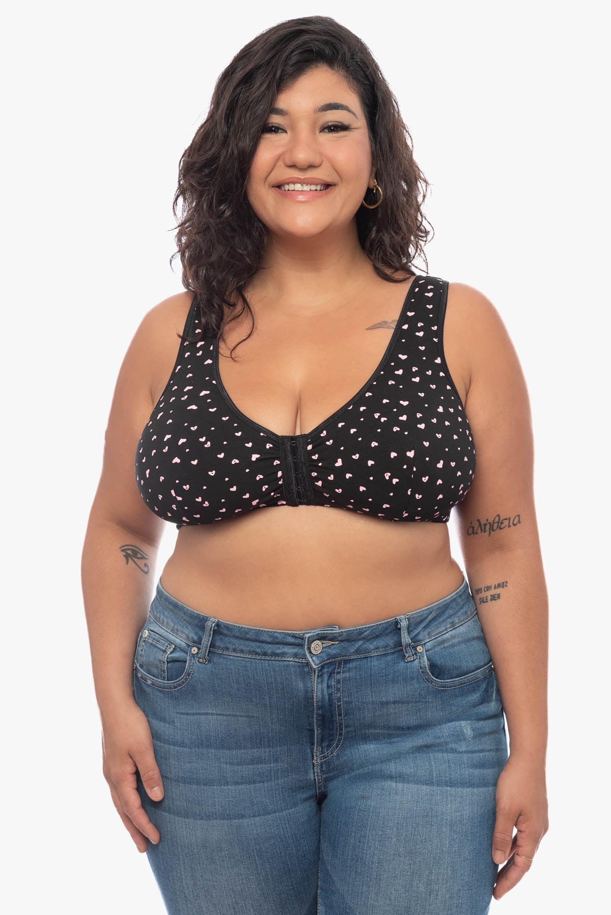 LYDIA front fastening bra (printed)