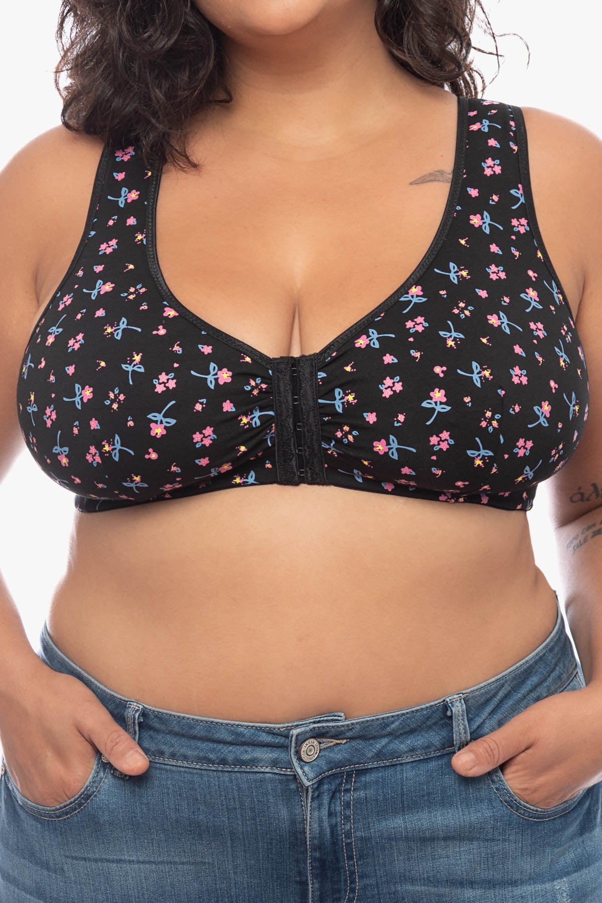 LYDIA front fastening bra (printed)