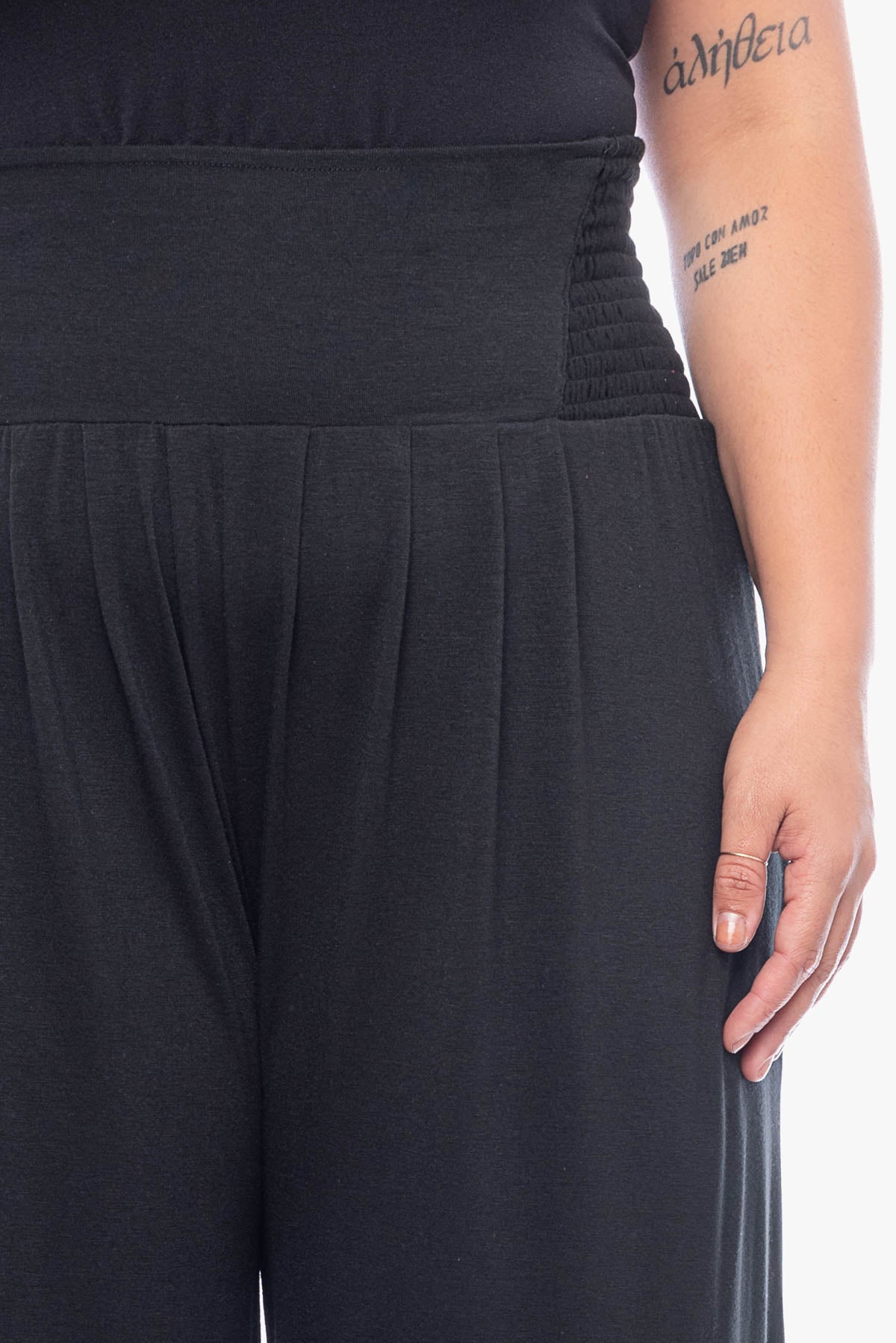 DENICE wide-leg stretchy pants