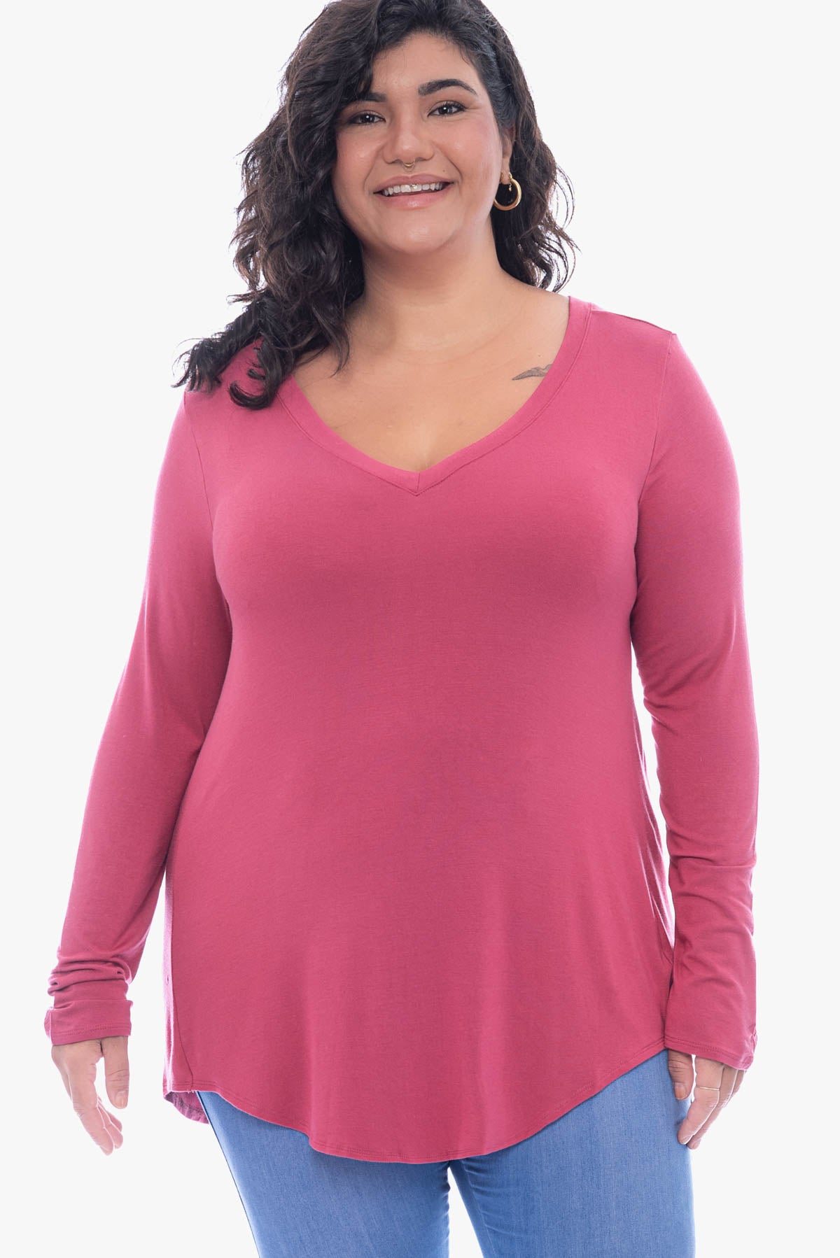 JULIENNE hi-lo comfy top