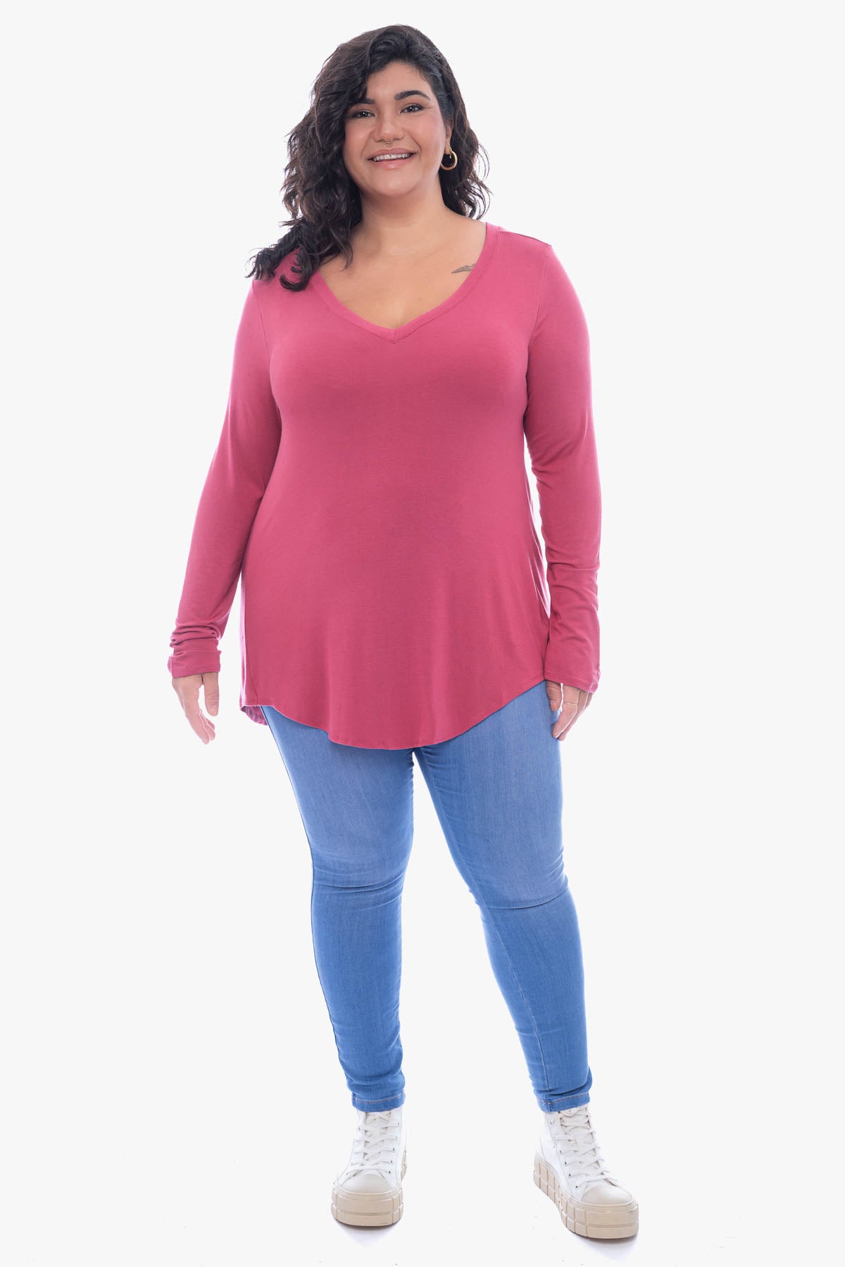 JULIENNE hi-lo comfy top