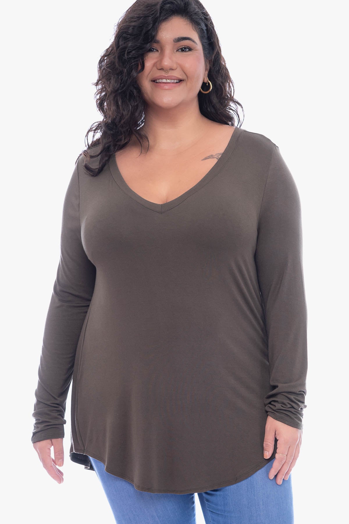 JULIENNE hi-lo comfy top