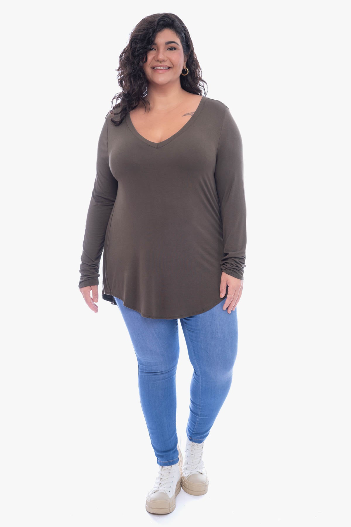 JULIENNE hi-lo comfy top