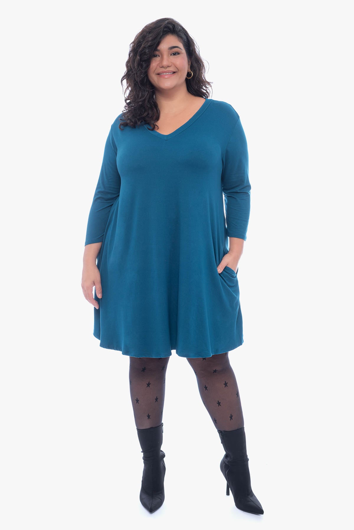 SHEILA 3/4 sleeve dress