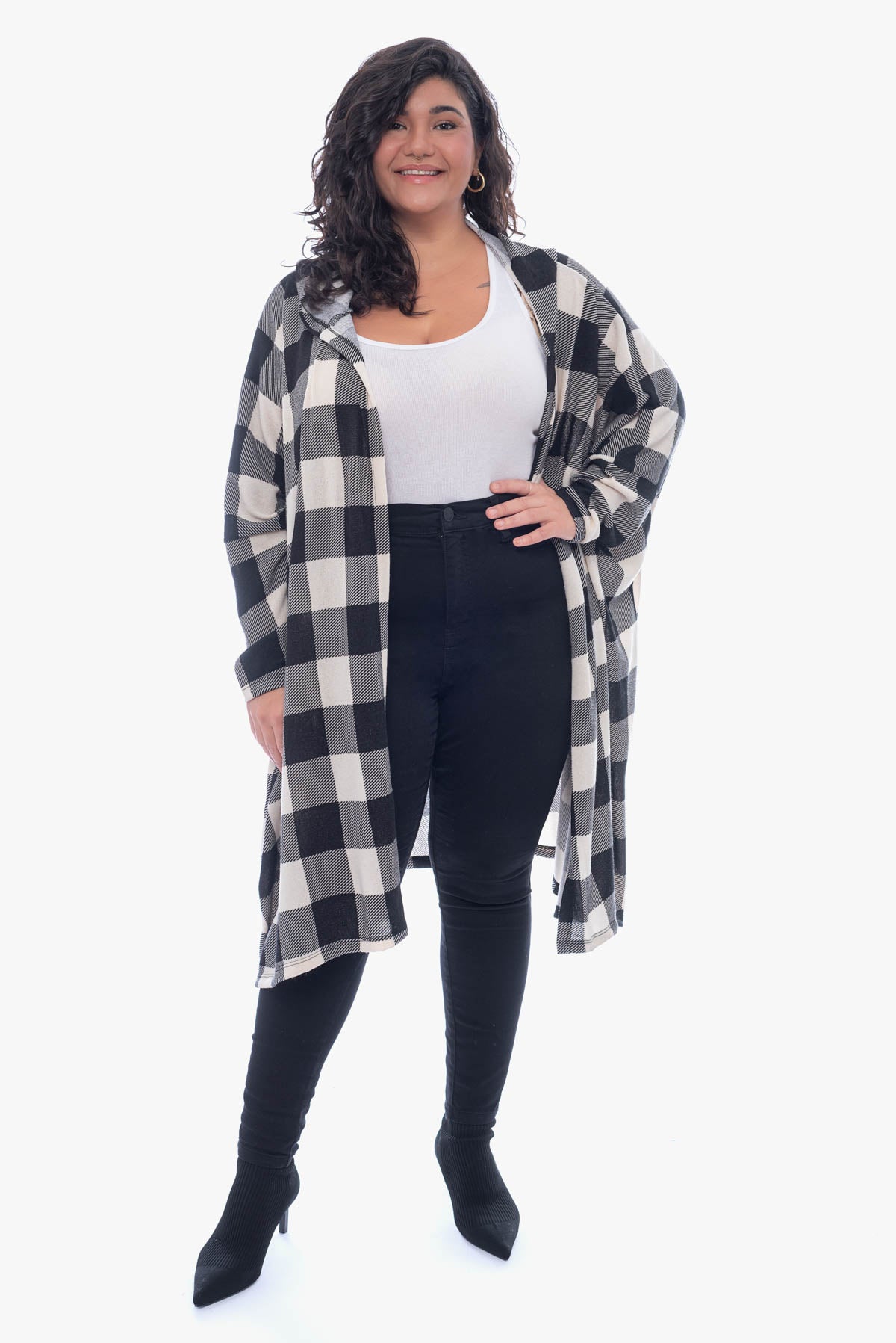 ALEX plaid cardigan