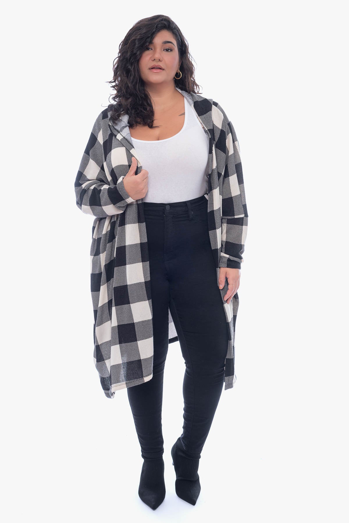 ALEX plaid cardigan