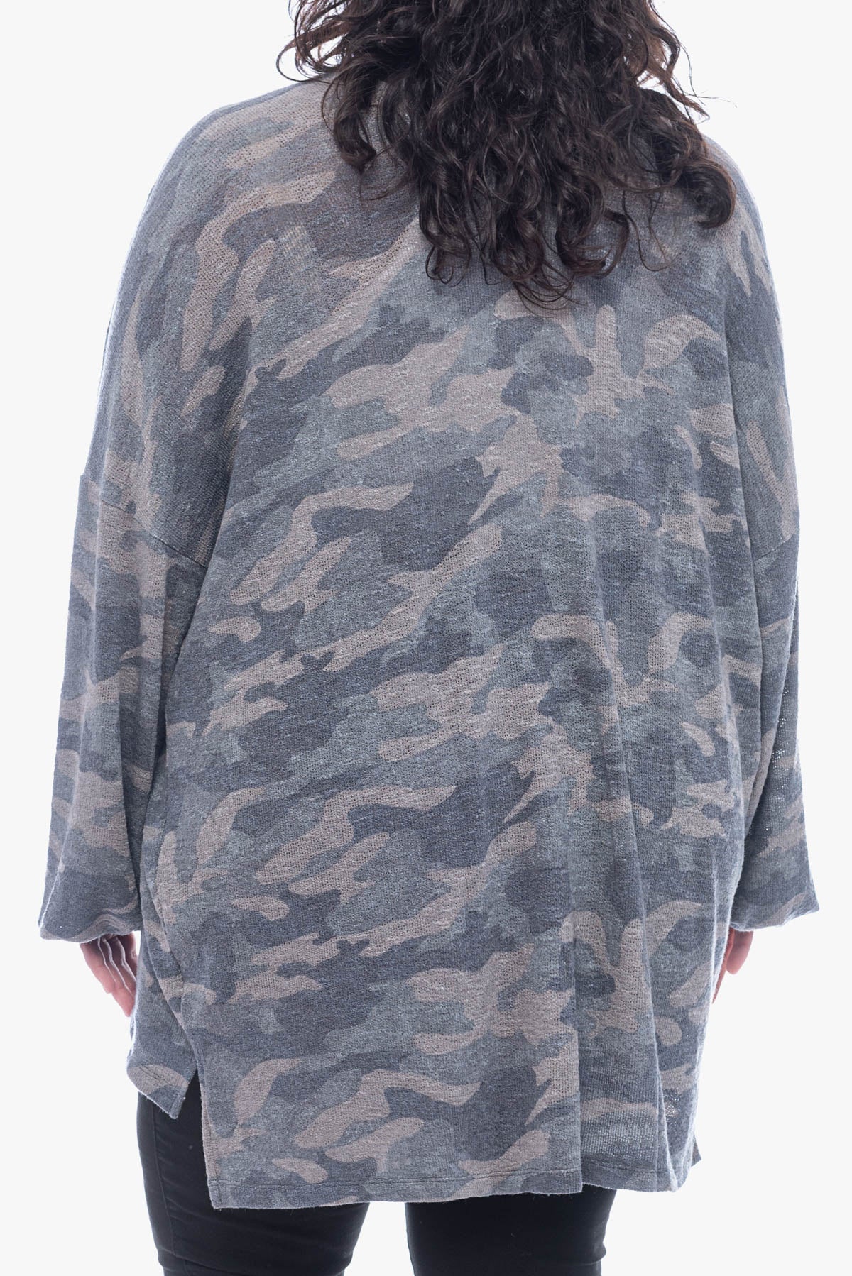 CATRINA camo printed cardigan