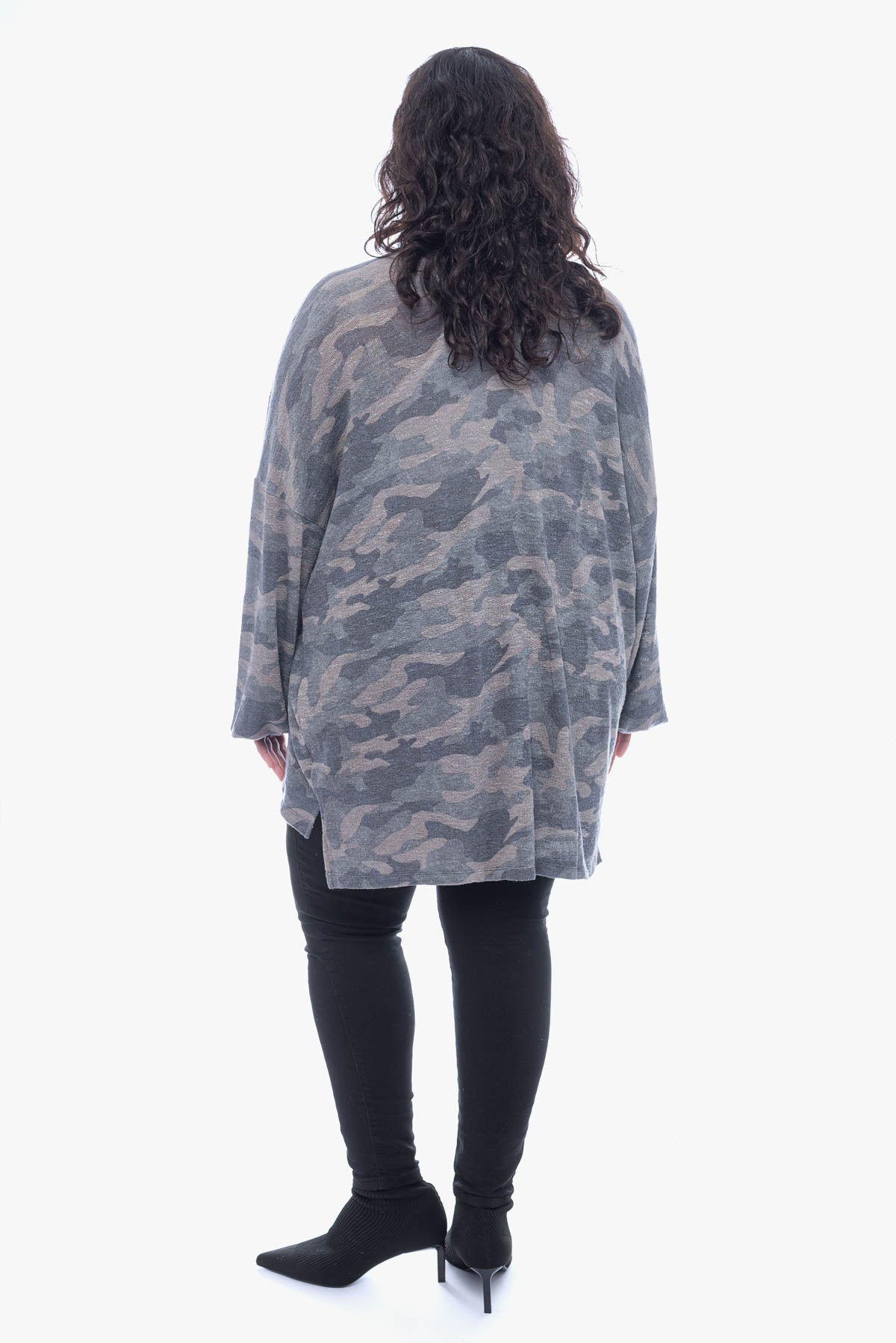 CATRINA camo printed cardigan