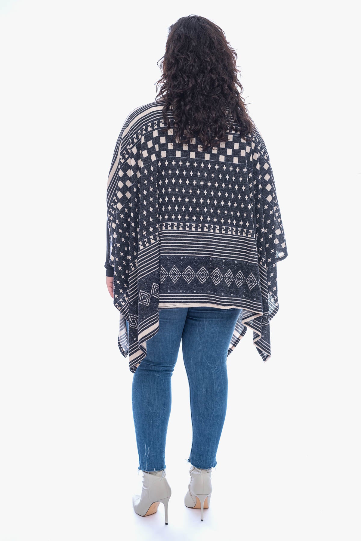 ASTRA tribal printed poncho