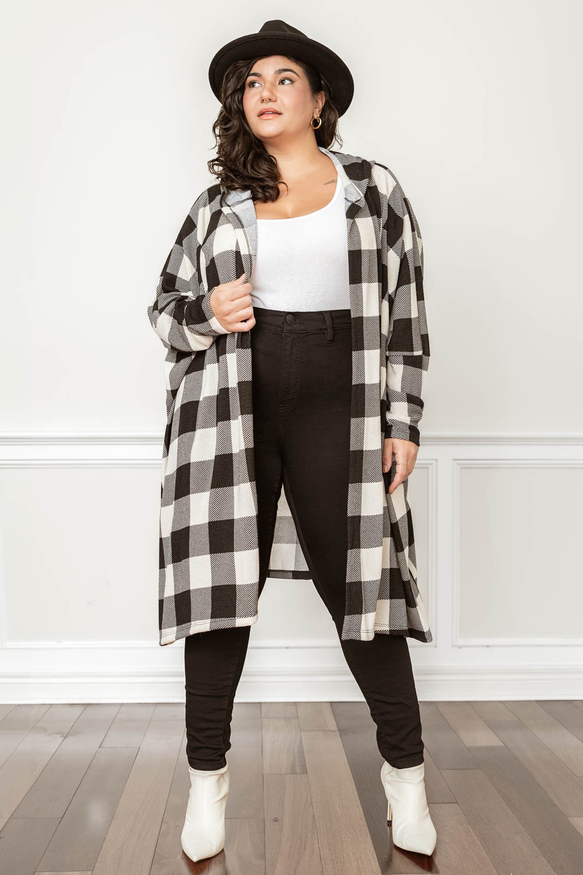 ALEX plaid cardigan