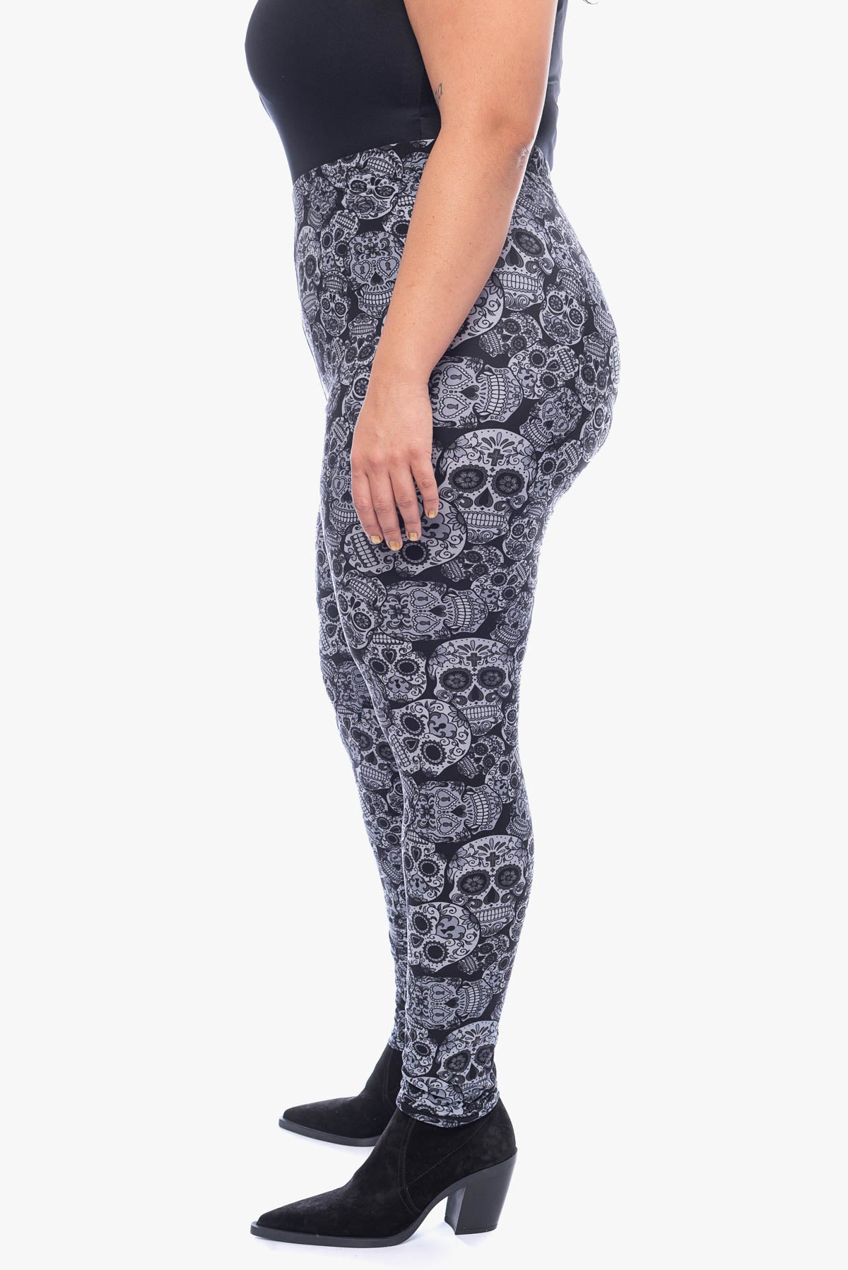 LILLY b&w skulls leggings