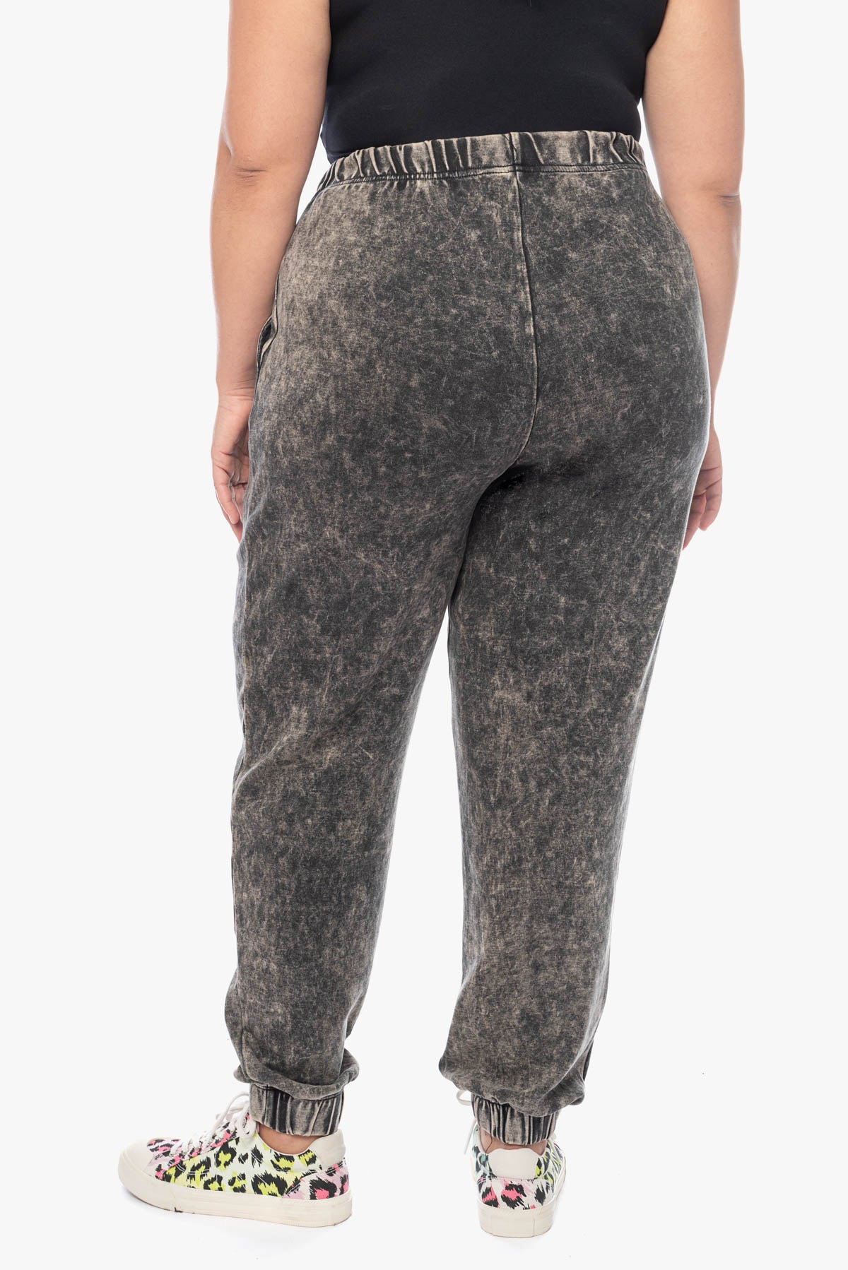 WHITNEY acid-washed joggers