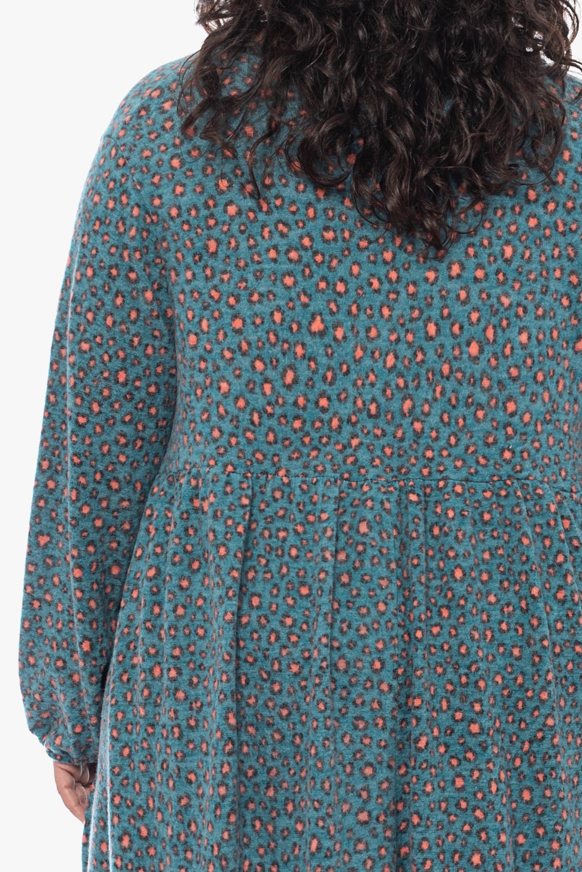 CASEY teal printed tunic