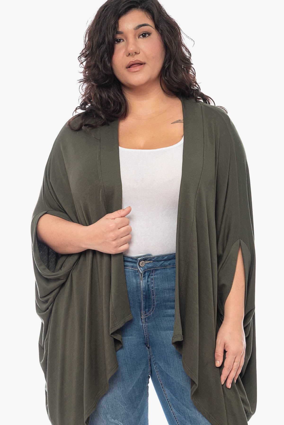 SERENA french terry cardigan