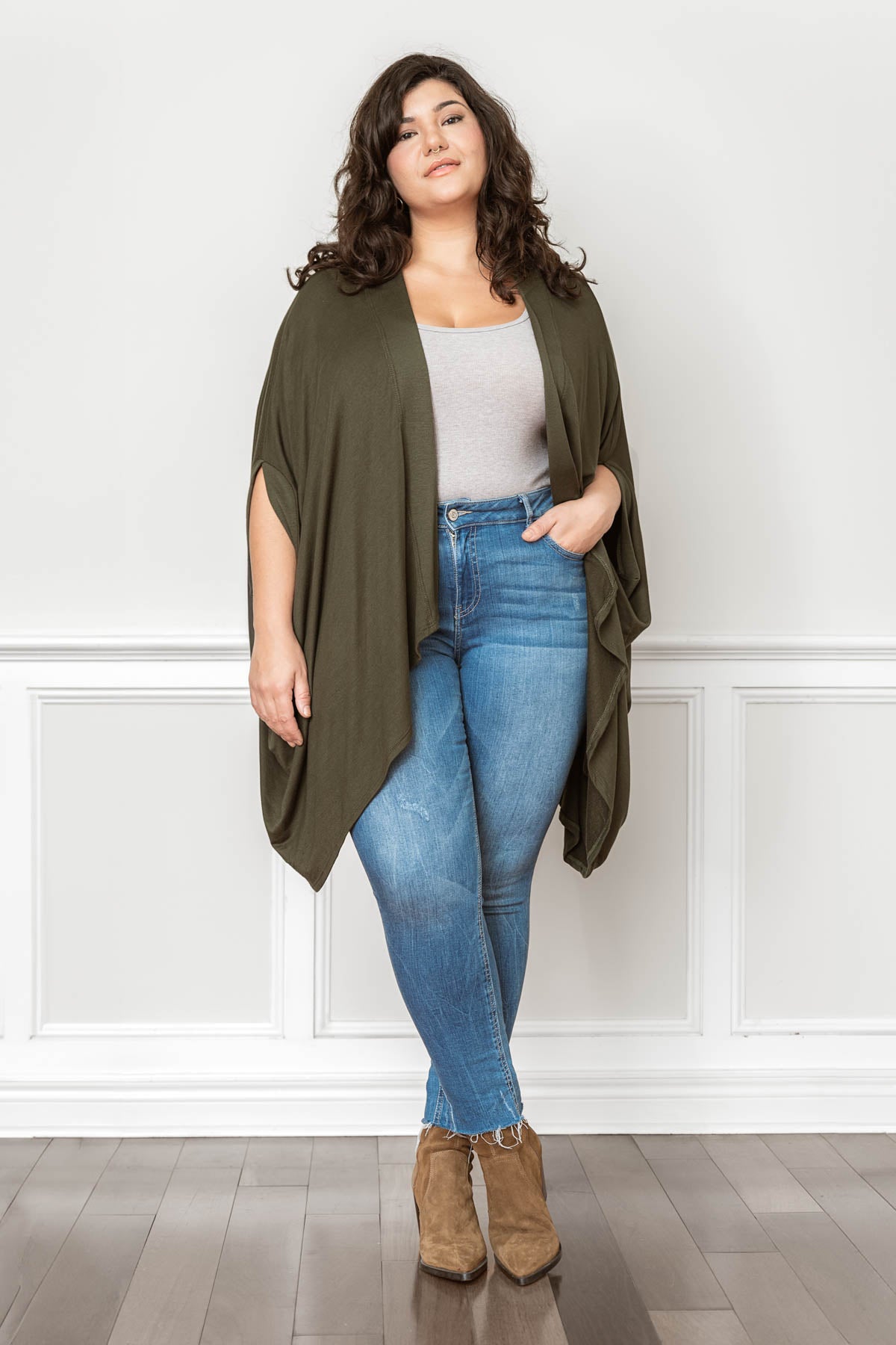 SERENA french terry cardigan