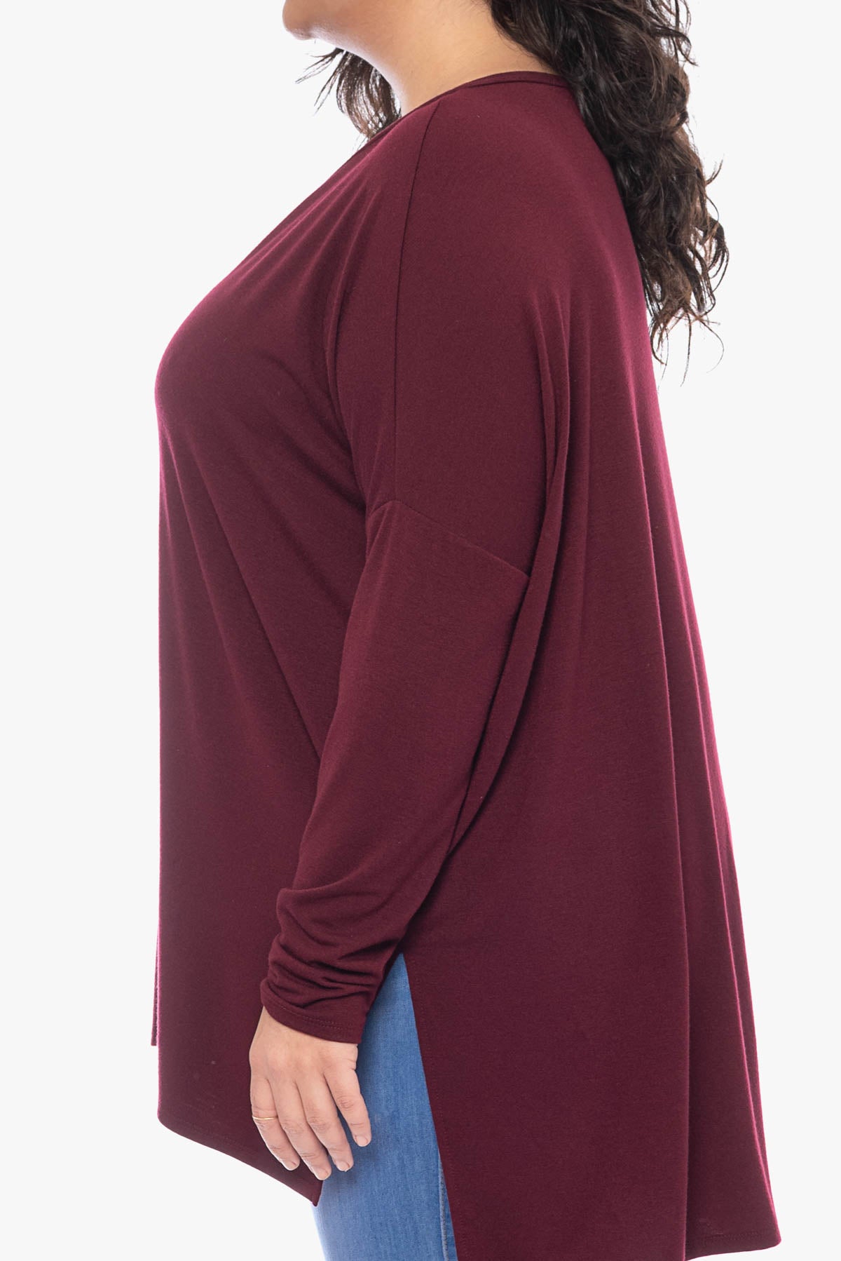 TRINITY loose rayon top