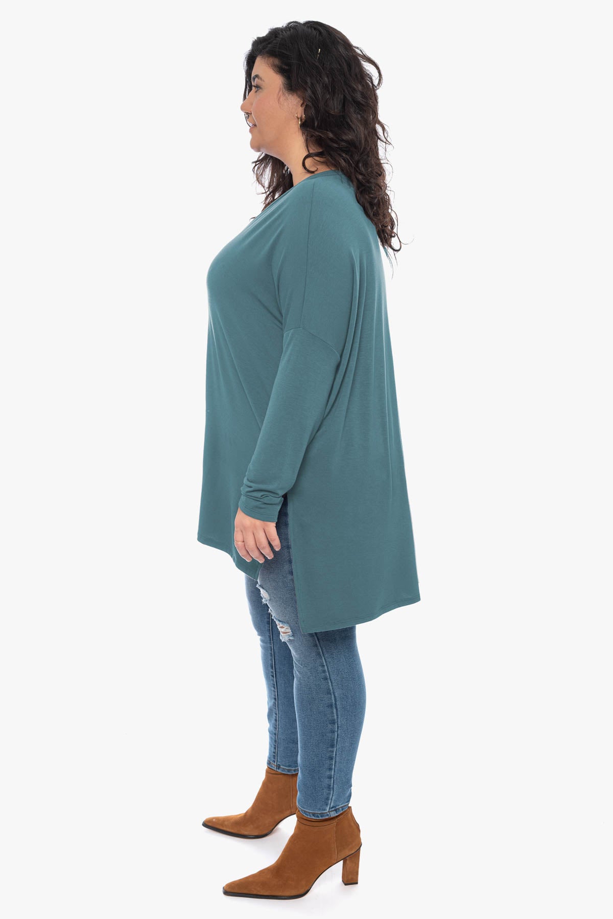 TRINITY loose rayon top