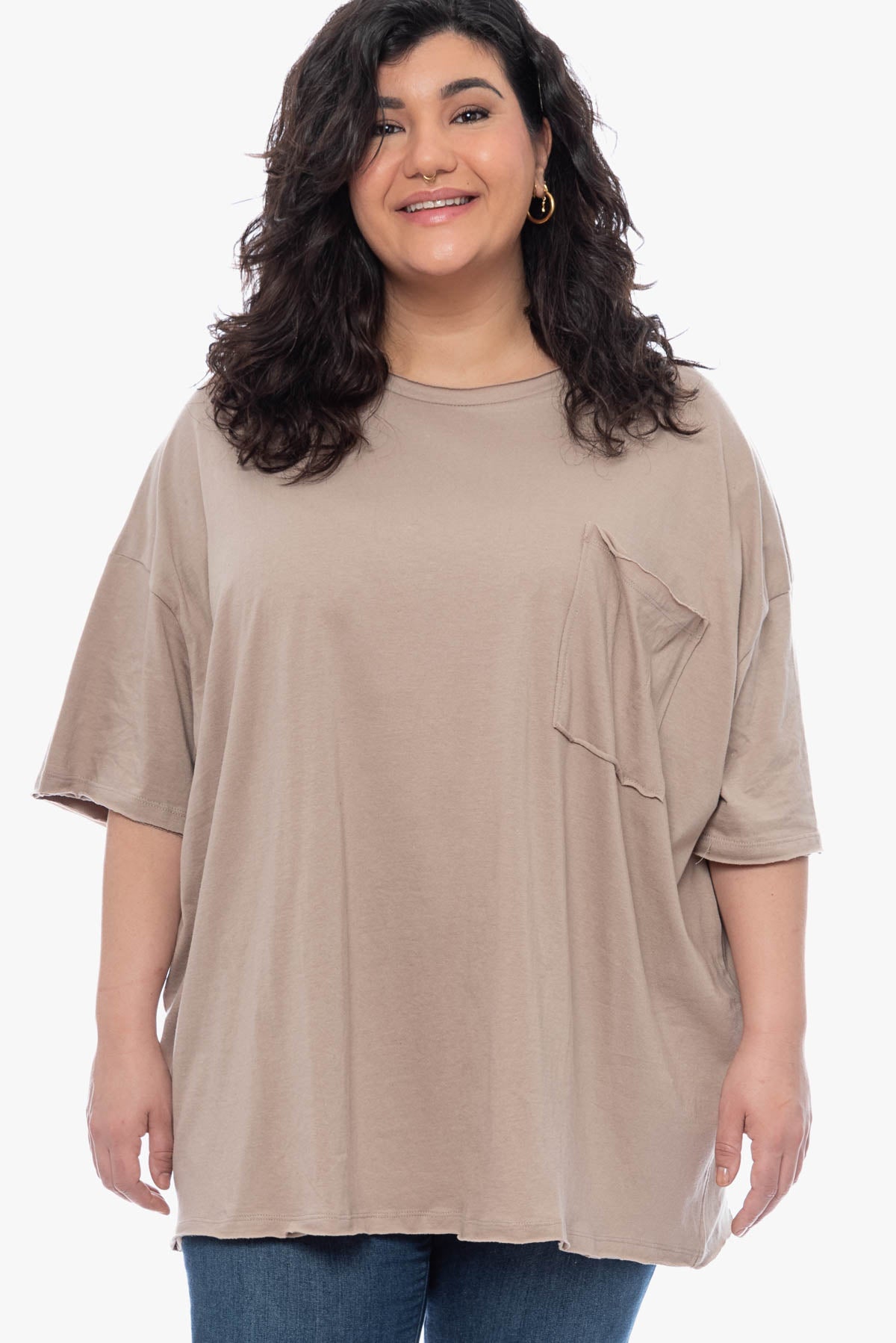 SAVANNA oversized cotton top