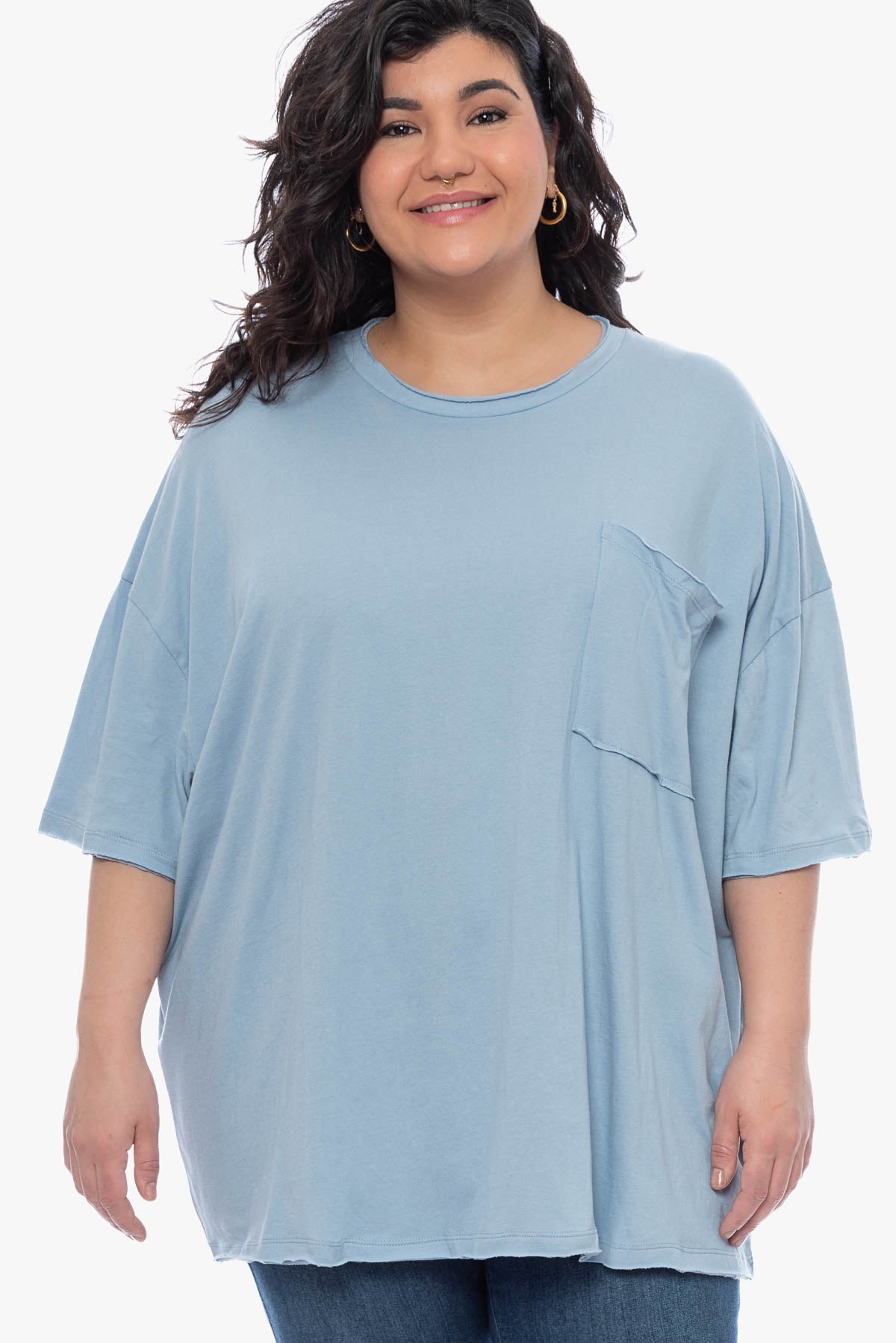 SAVANNA oversized cotton top