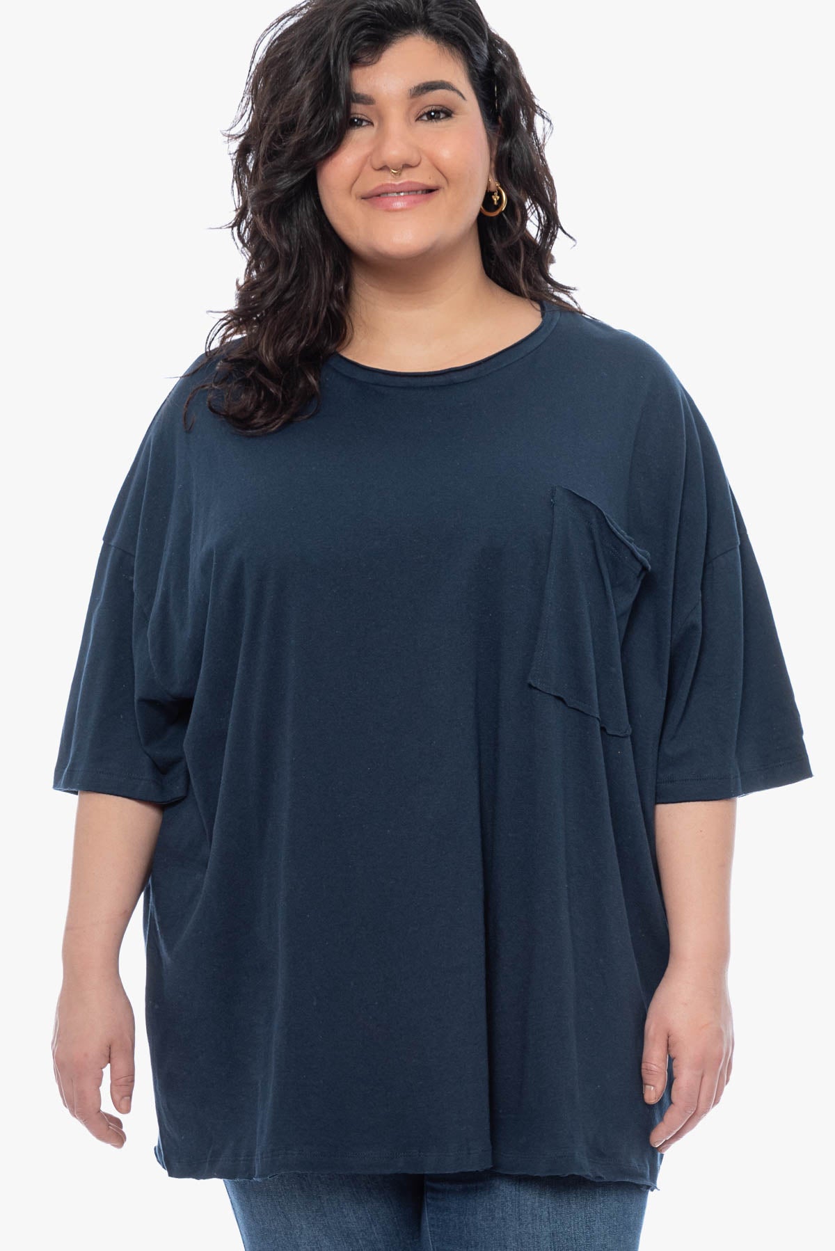SAVANNA oversized cotton top