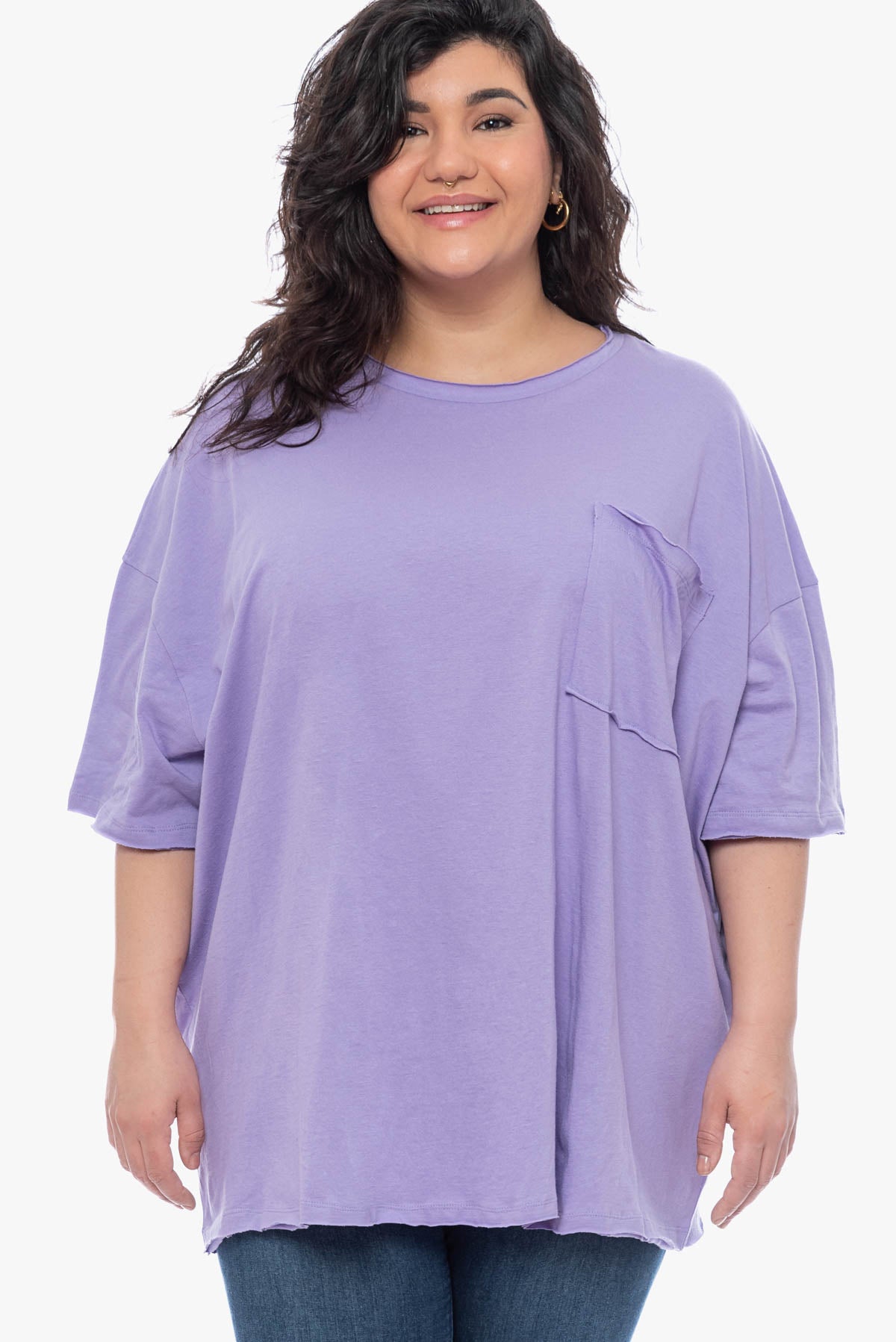 SAVANNA oversized cotton top
