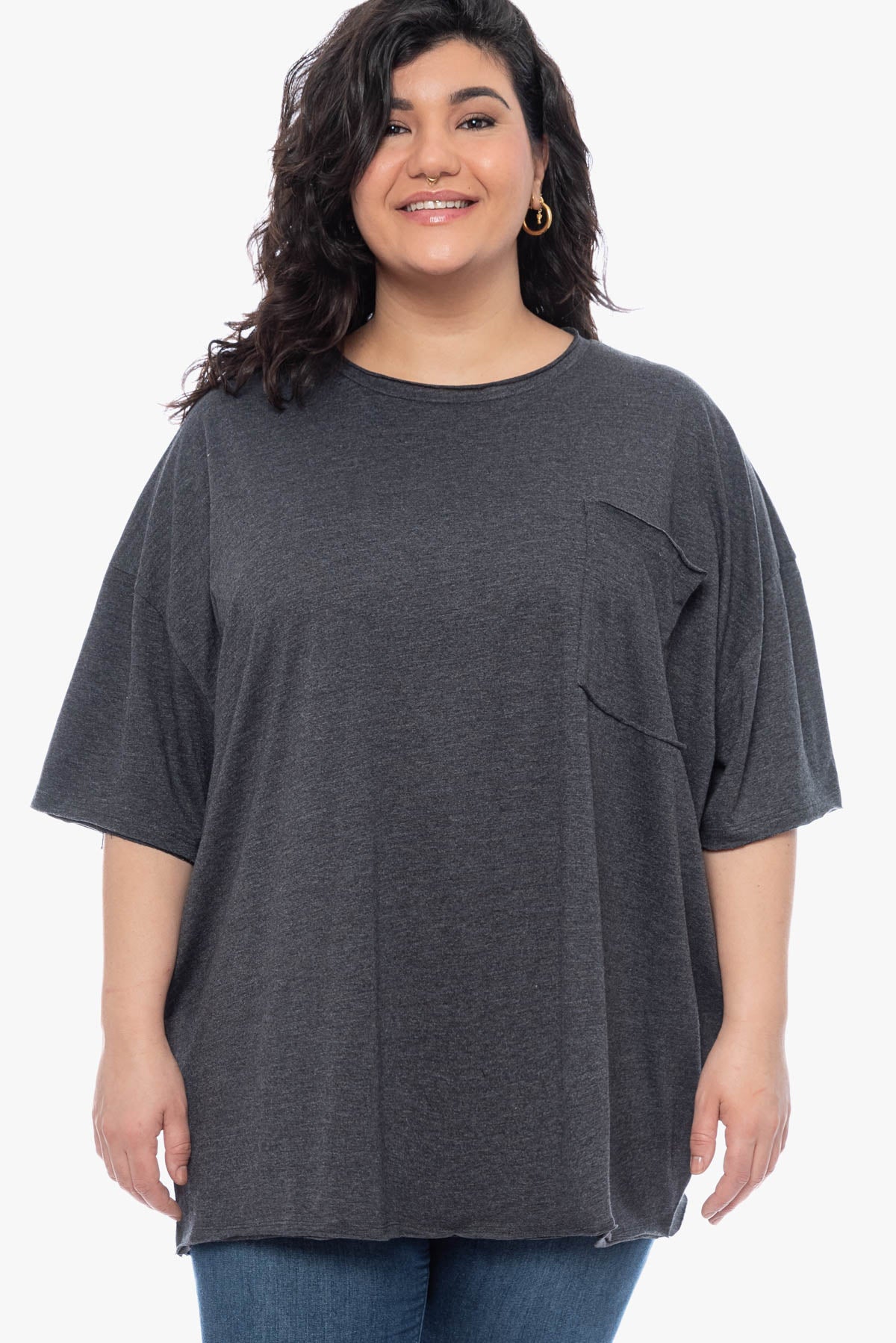 SAVANNA oversized cotton top