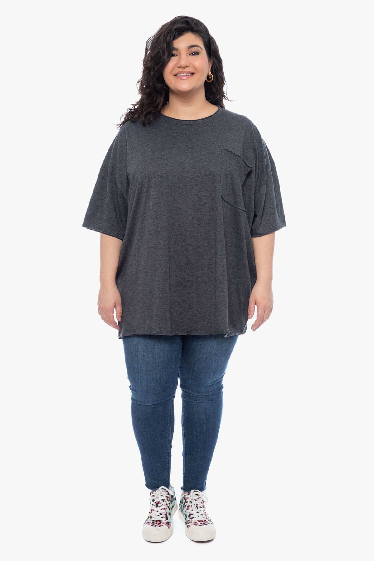 SAVANNA oversized cotton top