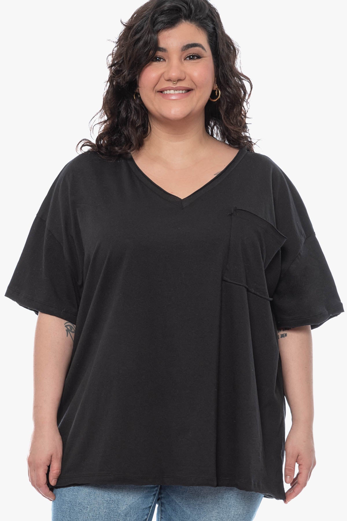 SAHARA oversized cotton top