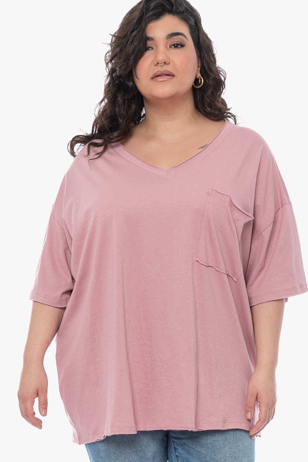 SAHARA oversized cotton top