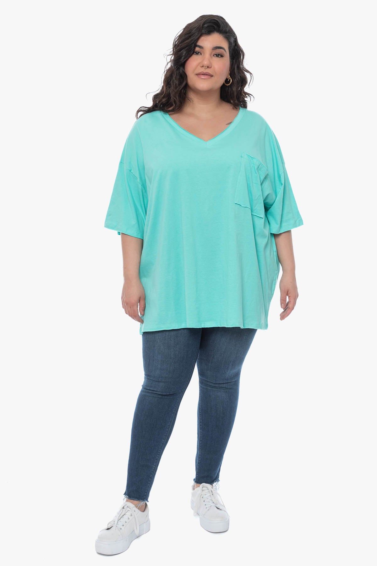SAHARA oversized cotton top